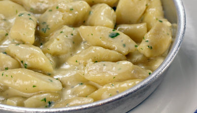 Gnocchi with Gorgonzola Cream Sauce