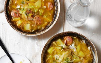 Potato, Cabbage and Chorizo Soup